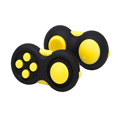 Glacely 3Pack Fidget Pad - 9 Fidget Controller Pad - Perfect For Skin Picking, Add, Adhd, Anxiety And Stress Relief - Multi Color Rainbow On Black - Prime Ready And Shipped By Amazon #TOP1