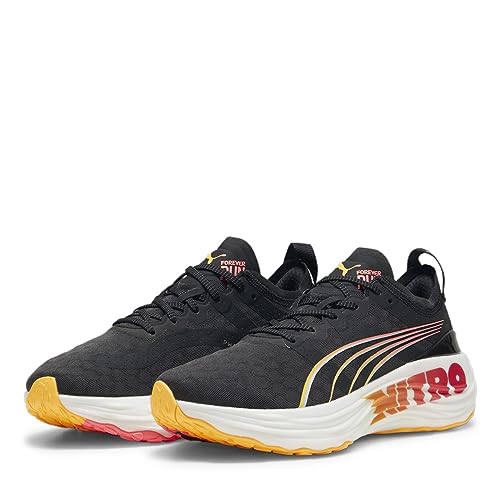 Puma Damen Foreverrun Nitro Ff Laufschuhe Stabilitätsschuh Puma Black/Sun Stream/Sunset Glow - Schwarz 38