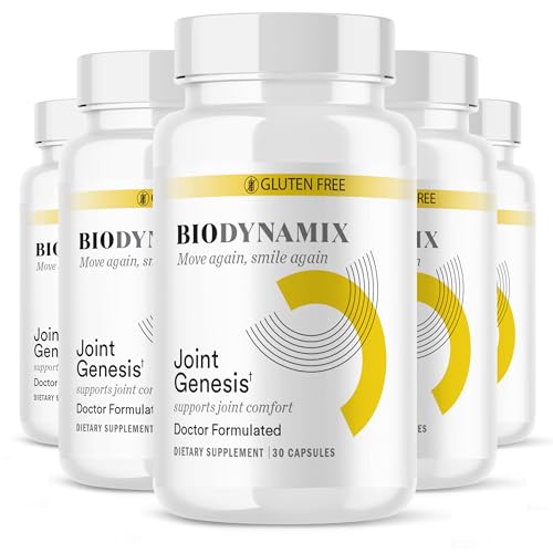 BioDynamix Joint Genesis, Joint Support Formula, Promotes Joint Function, Comfort, and Flexibility, 30-Day Supply, 6 Pack