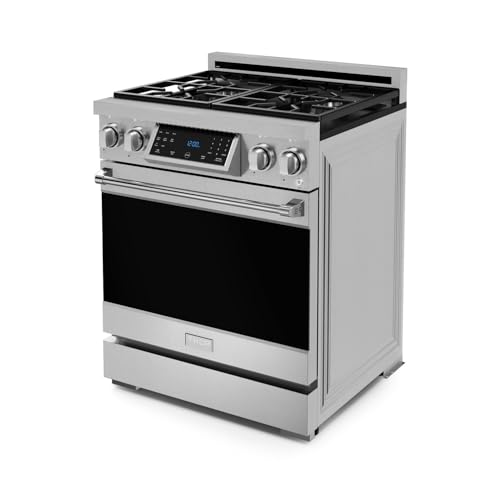 Image of Gordon Ramsay by THOR Kitchen 30 Inch Professional Gas Range with Tilt Panel Touch Control in Stainless Steel