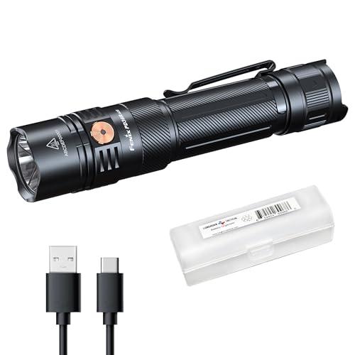 Fenix PD36R ACE 3000 Lumen Rechargeable Tactical Flashlight, USB-C Dual Switch, Set Customizable...