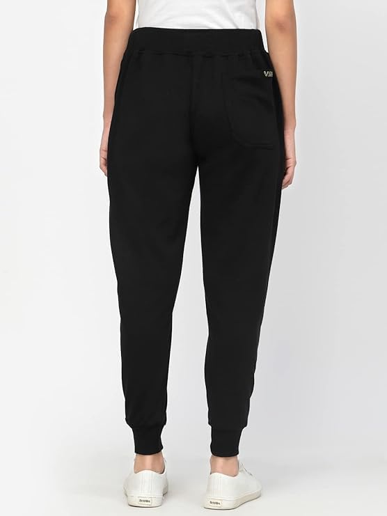 Image of UZARUS Women's Cotton Regular Fit Joggers Track Pants with 3 Pockets