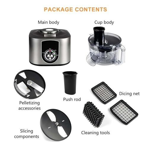 Procesador eléctrico de verduras y frutas 5L para cocina miniatura 6