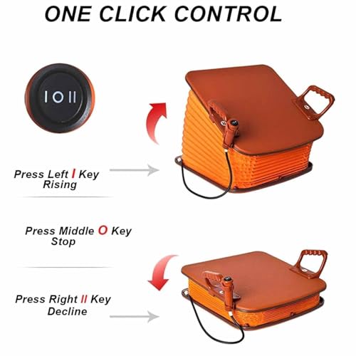 YAYY Powered Lift Cushion,Help Get up and Sit down Slowly, Portable and Safe Mobility Aid for Muscle Disease Knees Weak Elderly Malaise Powerless Disabled