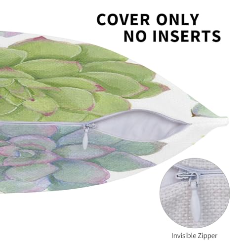 Housses de coussin cactus imitation lin de qualité supérieure pour fauteuil - 6