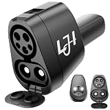 LJH 2-in-1 CCS & J1772 to Tesla Adapter,Max 500V 500A, 250kW DC Fast Charging for Tesla Model 3 Y S X Cybertruck, Compatible with Level 1/2/3 Charging Stations with CCS1 Plug
