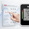 CAZON Misuratore di Pressione Sanguigna, Digitale Automatico da Braccio per uso domestico Misuratore di frequenza cardiaca