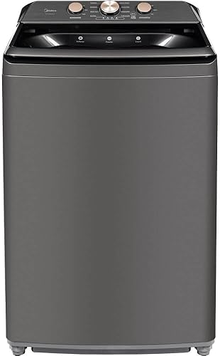 Midea MLTW41A1BMG Lavadora de carga superior gris de 4.1 pies cúbicos