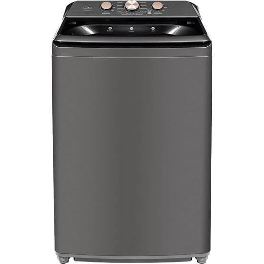 Midea MLTW41A1BMG 4.1 Cu. Ft. Gray Top Load Washer