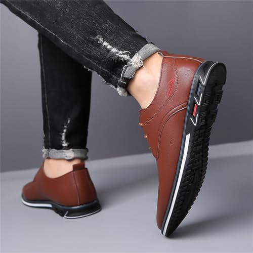 Image of Veslesth Men Casual Business Dress Shoes Lace Up Comfort Oxford for Male Working Driving