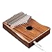 Ortega Guitars Lizard Series Solid Wood 17 Key Kalimba-C Major-Top Soundhole-Built-in Passive Pickup-w/Cover Bag, Tuning Hammer, Polish Cloth & Deluxe Case, Natural (OKB1E)