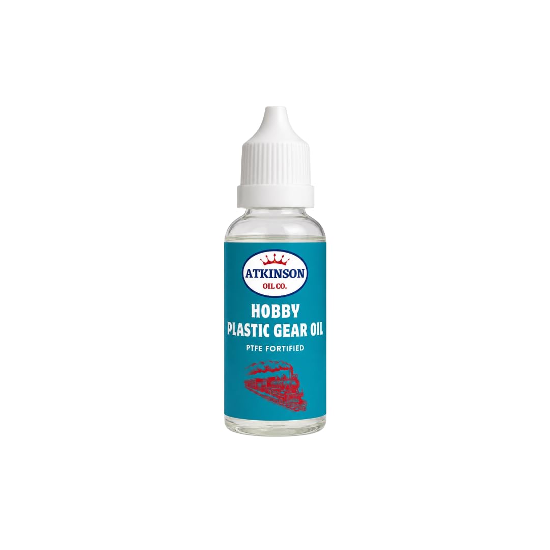 Atkinson Oil Co. Hobby Lubricants & Model Care โ Model, PTFE Grease, PTFE, Moly Gear, Plastic Gear & Smoke Oil, Lube Kit (Plastic Gear Oil)