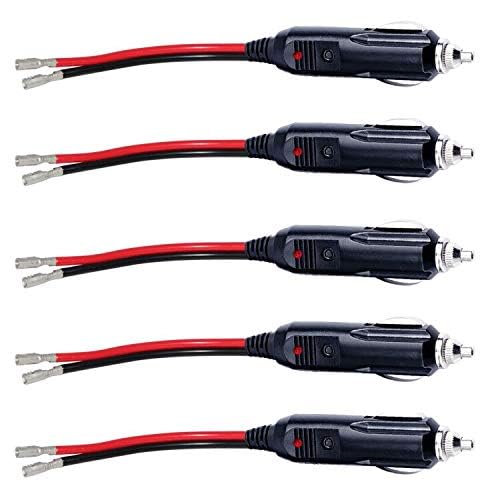 Amazon.com: [5PACK] 12V 15amp Fuse Replacement Cigarette Lighter Male Plug  With Lead