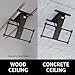 VIVO Electric TV Ceiling Mount for 40 to 85 inch Screens, Large Flip-Down Motorized Pitched Roof VESA Mount, Master Pack, Black, MOUNT-E-FD85
