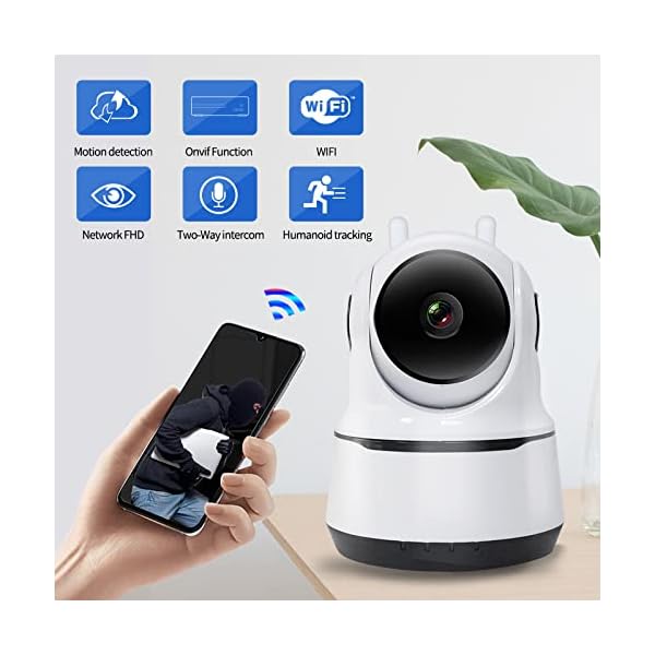 Dual-Antenna-Indoor-Camera-HD-1080P-Smart-WiFi-Surveillance-Camera-Home-Security-for-Baby-Elder-Store-Home-Pet-Dog-Cat-Motion-Detection-Night-Vision-Auto-Tracking-Two-Way-AudioM-1-1080P Smart WiFi Surveillance Camera