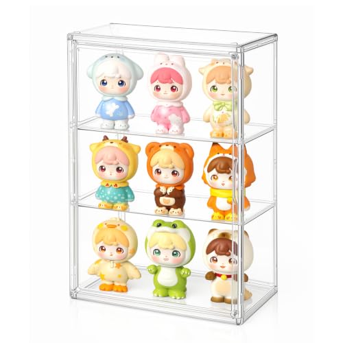 3-Tier Wall-Mounted Acrylic Figure Showcase