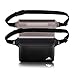 HEETA 2-Pack Waterproof Pouch, Screen Touch Sensitive Waterproof Bag with Adjustable Waist Strap - Keep Your Phone and Valuables Dry - Perfect for Swimming Diving Boating Fishing Beach, Black & Grey