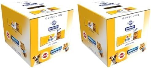 Pedigree Dentastix Advanced - Dental Care Chews - Dog Treats for Small Dogs - 12 Sticks (Pack of 24)