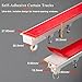 Self Adhesive Wall Sliding Curtain Rail - No Drill, Screws Or Tools - No Damage - 40-600 CM - Adhesive Ceiling Curtain Track(Ceiling-White,60cm/1.96ft)