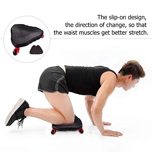 ABOOFAN Abdominal Fitness Equipment Abdominal Wheel Plate Fitness Wheel Três rodas