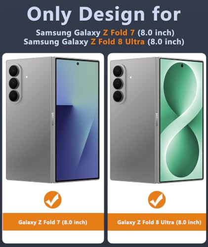 Image of FNTCASE for Samsung Galaxy Z Fold 8 Ultra / Z Fold 7 Case, Fit for Magsafe | Screen Protector, Translucent Matte, 18FT Military Grade Drop Protection, Shockproof Protective Phone Cover, Green