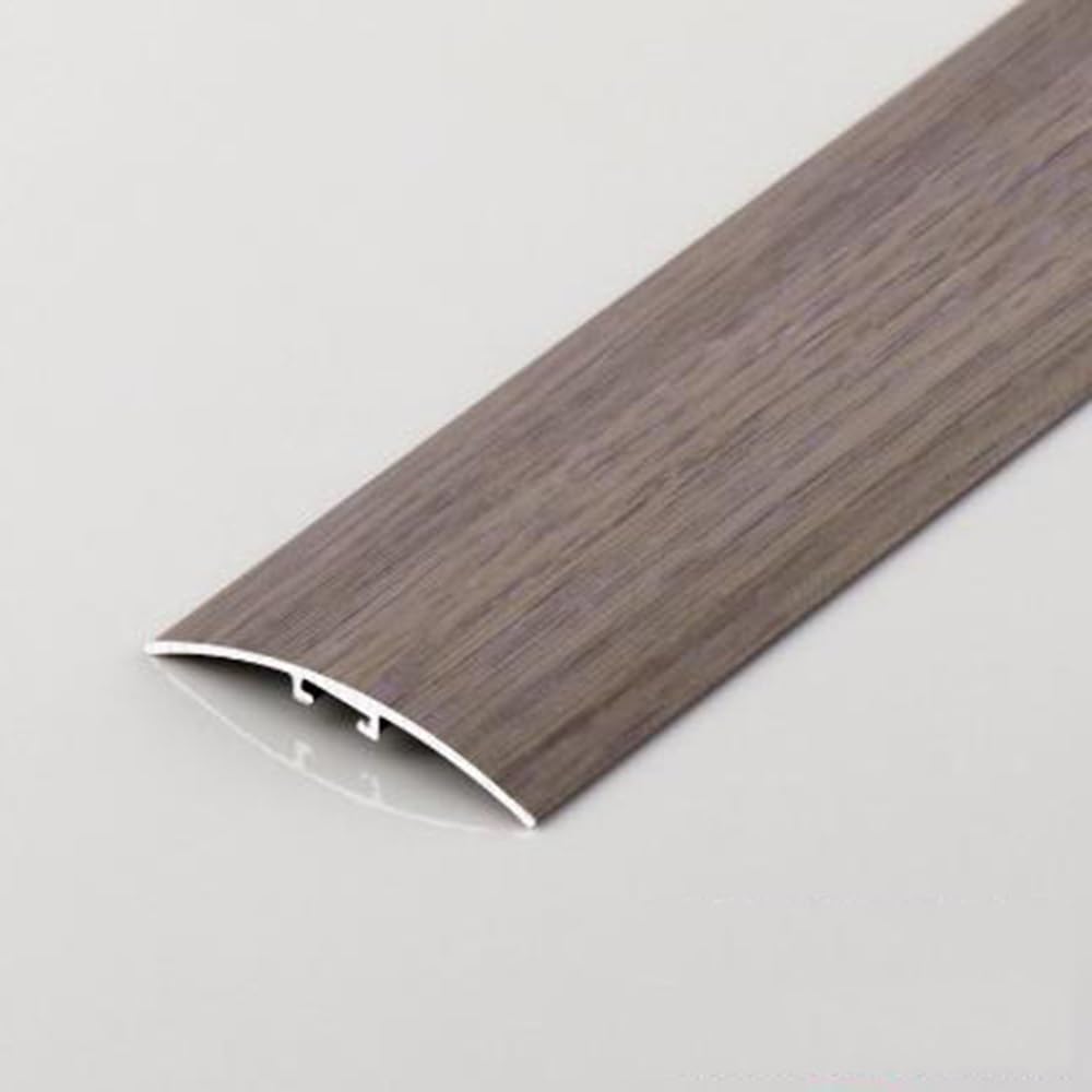 Psmpengamz Coffee 90X4cm Floor Transition Strip Aluminum, Heavy Duty Metal Threshold Strip Gap Covering Joining Strip，Waterproof Floor Cover Strips(Coffee)