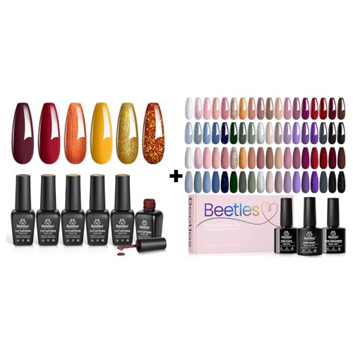 beetles Gel Polish 6 Colors Golden Blessing Collection with 36