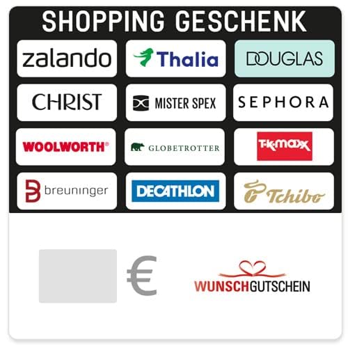SHOPPING GESCHENK - Last Minute Geschenkidee - für Deutschland - per Mail (nicht für Amazon einlösbar)