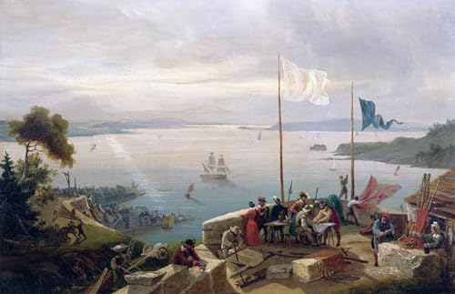 Póster de lienzo de la fundación de Quebec para personalizar paredes grandes vacías