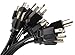CablesOnline 10-Pack 1ft. Short 3-Conductor PC Power Cord, 18AWG, NEMA 5-15p to IEC C13 Cable, PC-111-10