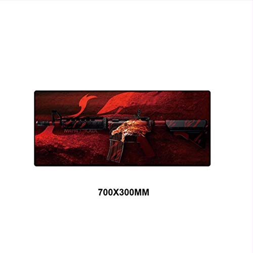 Preisvergleich Produktbild Mauspad Gummi Computer Verriegelung Mauspad Spiel Spieler Tastatur Mauspad Büro geeignet für alle Arten von Office-Gaming-Maus 70 * 30 cm
