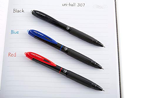 Uni-Ball Signo 307 bolígrafos gel retráctiles rojo x8 miniatura 3
