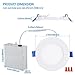 TORCHSTAR Basic Series 12-Pack 4 Inch Ultra-Thin LED Recessed Lighting with Junction Box, CRI90, Aluminum, 4000K Cool White, 5%-100% Dimmable Slim Recessed Downlight, 9W 810LM, ETL and Energy Star