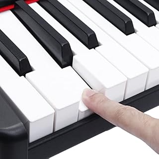 88 touches lestées pleine grandeur piano numérique clavier électrique clavier de piano prise en charge Bluetooth MIDI for les débutants avec pédale de sustain, sac de transport (Color : Black) - Les Beatles, Paul McCartney, John Lennon, RIngo Starr, George Harrison 88 touches lestées pleine grandeur piano numérique clavier électrique clavier de piano prise en charge Bluetooth MIDI for les débutants avec pédale de sustain, sac de transport (Color : Black) – Image 2