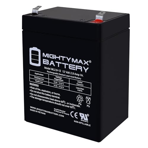 12V 2.9AH F1 SLA Replacement Battery Compatible with Invacare Linak Wheelchair