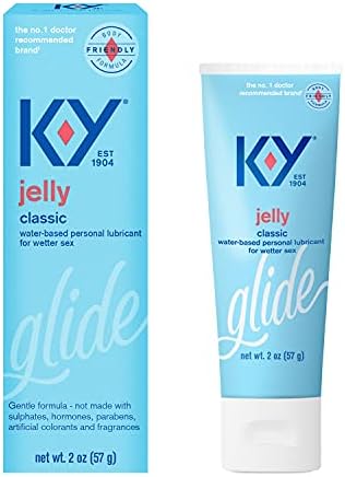 K-Y Jelly Personal Lubricant (2oz), Premium Water Based Lube For Men, Women &amp; Couples