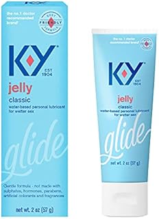 K-Y Jelly Personal Lubricant (2oz), Premium Water Based Lube For Men, Women & Couples