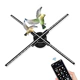 【Clarté visuelle améliorée】 : le projecteur holographique 3D est équipé de 576 LED de haute qualité et d'une résolution de 1600 x 510 pixels, garantissant des affichages holographiques nets et vibrants qui capturent des détails exceptionnels pour vos besoins publicitaires.