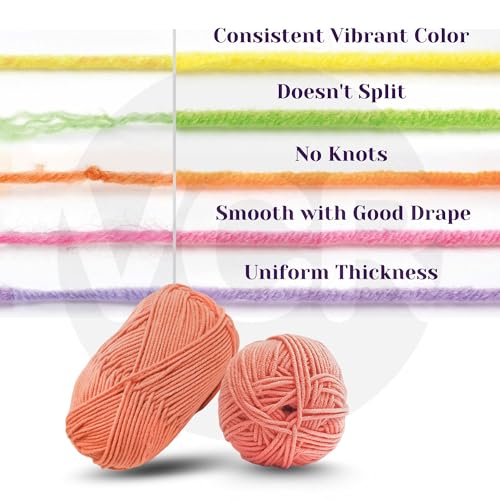 Image of VCR Orange Red Yarn, 100 Grams Hank, 190 Meters Length, Acrylic Ball for Crochet and Knitting, Soft Crosia Threads, Pack of 1 Yarn, Suitable for DIY Crafts