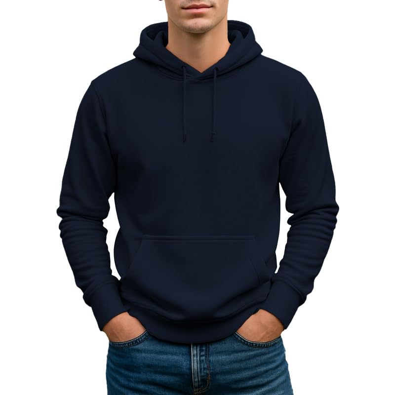 Image of Circle Clothing Men's Fleece Hoodie - Ultra Soft and Comfortable Hoodie - Heavy Weight Pullover Hoodies with Kangaroo Pocket