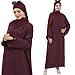 Women 1PC Abaya Dress Simple Kaftan Eid Dress for Women Muslim Casual Robe Fashion Jilbab Dubai Travel Outfits