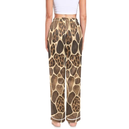 Pantalon de pyjama en satin fluide et extensible à jambe large - 2