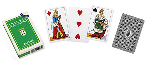 Preisvergleich Produktbild Dal Negro 15007 Toscane Grüne Karten aus Kunststoff, Mehrfarbig