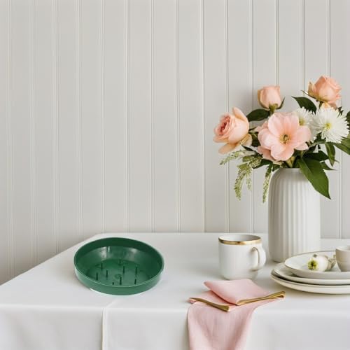 Cuencos para arreglos florales que evitan vuelcos con base de plástico verde para bodas 8