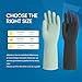 Petacffe 4 Pairs Rubber Kitchen Dishwashing Gloves – Reusable Household Cleaning Gloves for Washing Dishes and Cleaning Tasks, Non-Slip (Medium)
