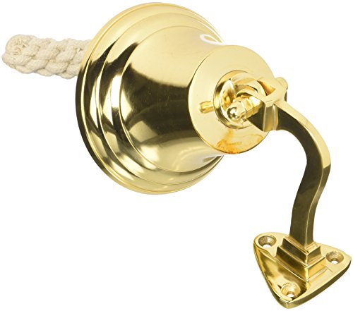 Hampton Nautical 3 sinos de navio banhados a latão 101 com 15 cm de decoração náutica para casa, 15
