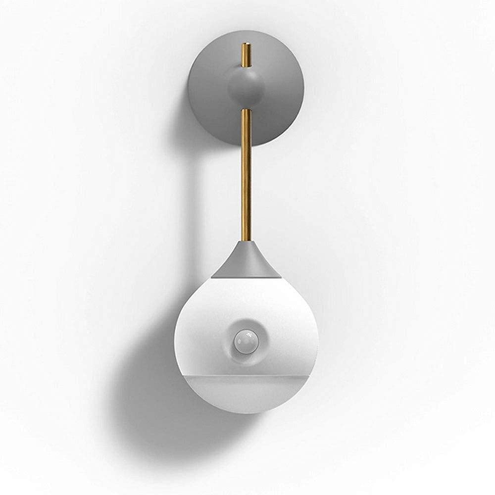 Luci Decorative da Parete, Luce Notturna Ricaricabile con Corpo di Controllo Rotante, induzione Magnetica, Intelligente, per Soggiorno, Camera da Letto, corridoio, lampade Decorati