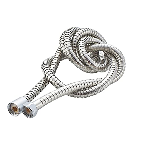 jojofuny Manguera de Ducha de Acero Inoxidable 2 M Antitorsión Antiexplosión Flexible para Cabezal Estándar, Repuesto Duradero para Baño Hogar