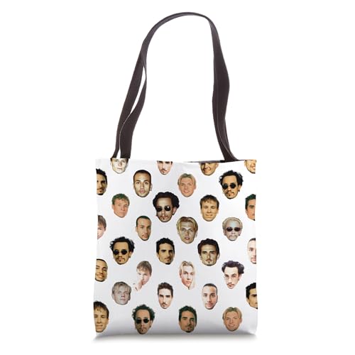 Backstreet Boys Repeated Faces White Tote Bag