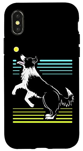 킢{[_[R[܂͌̎̂߂̃{[tuqrvBorder collie with ball X}zP[X iPhone X/XS p